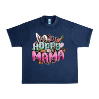 Navy One hoppy mama Easter Day Urban Heavy Tee - CowGirlArtShop