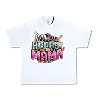 White One hoppy mama Easter Day Urban Heavy Tee - CowGirlArtShop