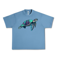 Pebble Blue turtle Urban Heavy Tee - RanaPortraitStore