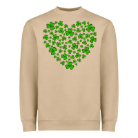 Mushroom shamrock heart Heavyweight Sweatshirt - Artiststas