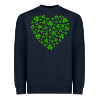 Shamrock Heart Heavyweight Sweatshirt | Teevron