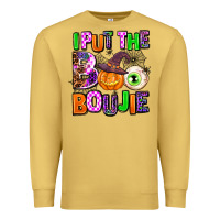 Antique Gold Hallowen Boo Premium Sweatshirt - AdoDesignShop