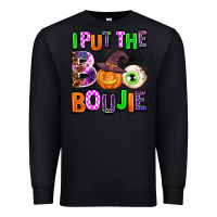 Black Hallowen Boo Premium Sweatshirt - AdoDesignShop