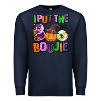 Navy Hallowen Boo Premium Sweatshirt - AdoDesignShop