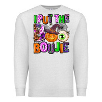 Oatmeal Heather Hallowen Boo Premium Sweatshirt - AdoDesignShop