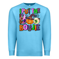 Ocean Blue Hallowen Boo Premium Sweatshirt - AdoDesignShop