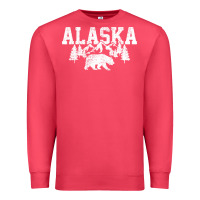 Cardinal Alaska Mountains Forest Hunting Usa Premium Sweatshirt - longCreatives