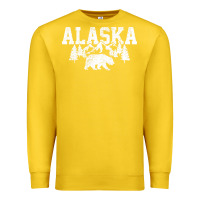 Lemon Alaska Mountains Forest Hunting Usa Premium Sweatshirt - longCreatives