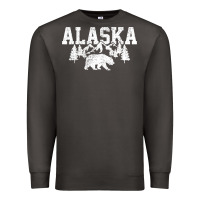 Smoke Alaska Mountains Forest Hunting Usa Premium Sweatshirt - longCreatives