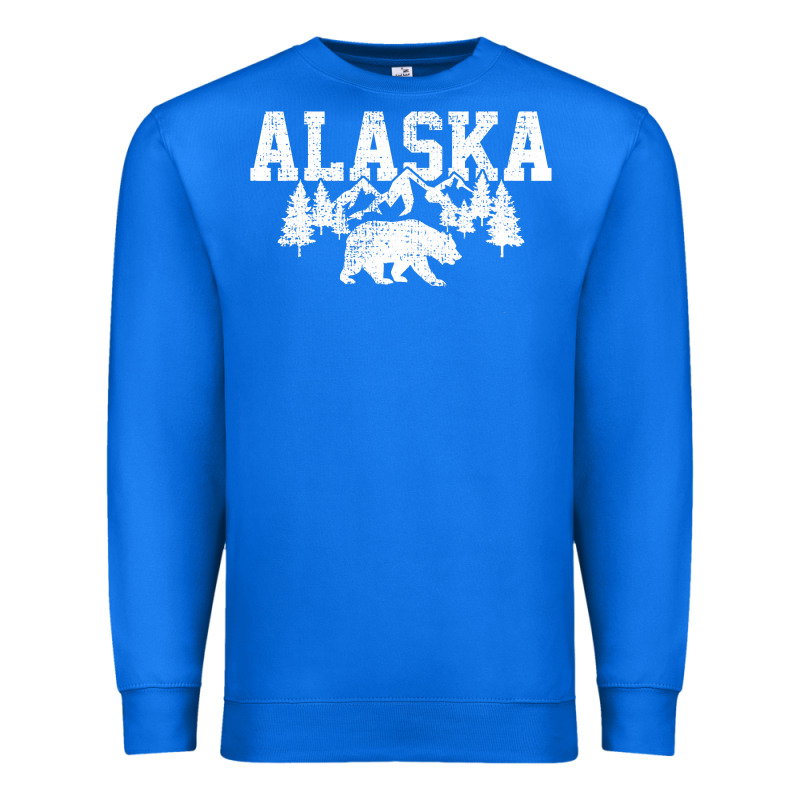 Alaska Mountains Forest Hunting Usa Premium Sweatshirt by longCreatives | Teevron