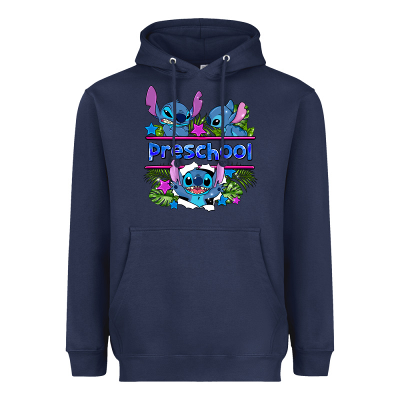 Preview Flower Stitch Blue Preschool Heavyweight Hoodie by AdoDesignShop | Teevron
