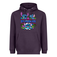 Plum preview flower stitch blue preschool Heavyweight Hoodie - AdoDesignShop
