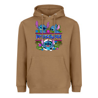 Toasted Coconut preview flower stitch blue preschool Heavyweight Hoodie - AdoDesignShop