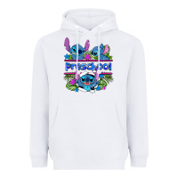 White preview flower stitch blue preschool Heavyweight Hoodie - AdoDesignShop