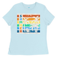 Baby Blue retro summer Ladies Tee - TumblerDesignByShophia