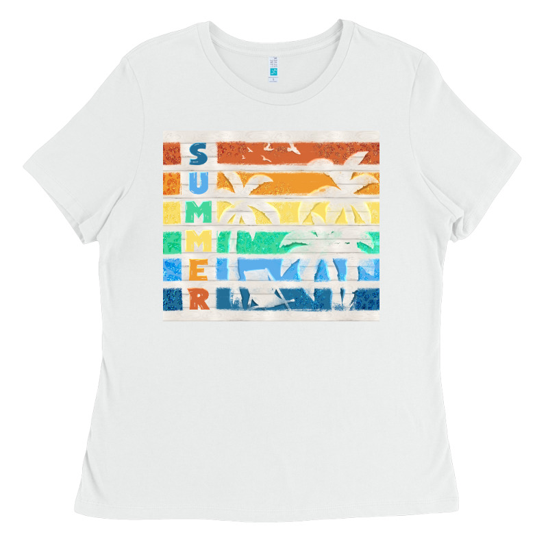 Retro Summer Ladies Tee by TumblerDesignByShophia | Teevron