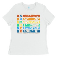 White retro summer Ladies Tee - TumblerDesignByShophia