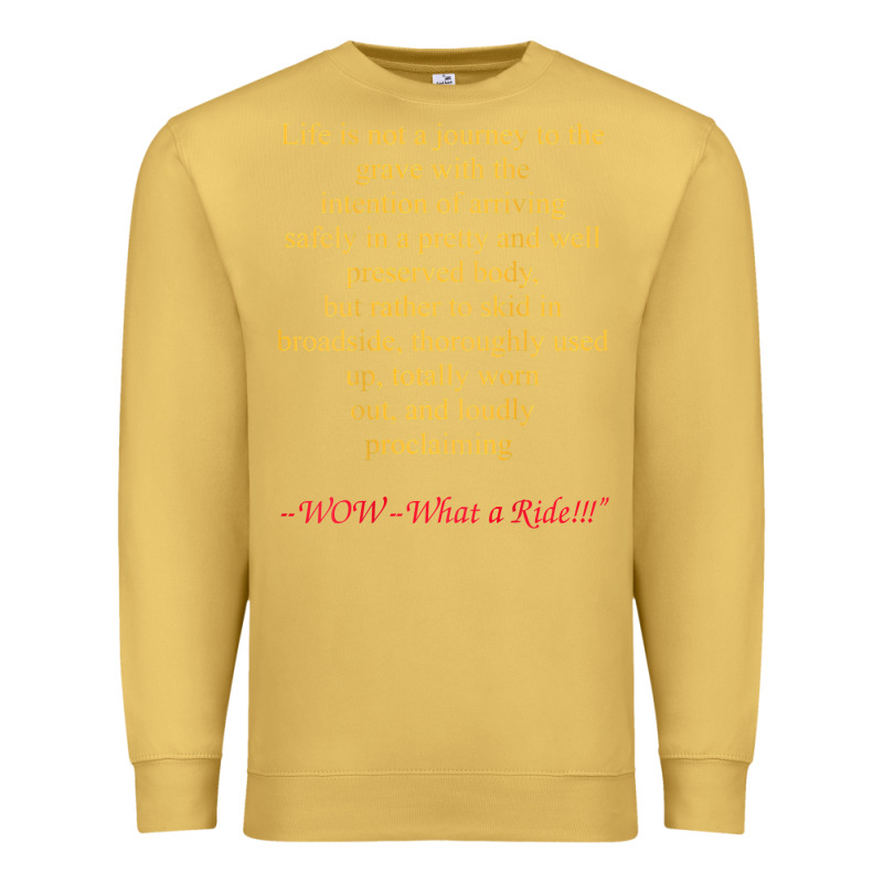 Life Is Not A Journey To The Grave With The Intention Premium Sweatshirt by longCreatives | Teevron