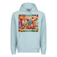 Blue Mist Love Christmas gnome Premium Hoodie - CowhideDigitalArt