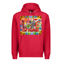 Cardinal Love Christmas gnome Premium Hoodie - CowhideDigitalArt
