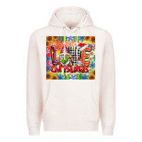 Pale Pink Love Christmas gnome Premium Hoodie - CowhideDigitalArt