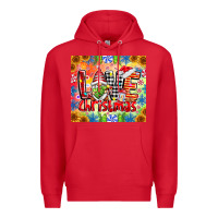 Red Love Christmas gnome Premium Hoodie - CowhideDigitalArt