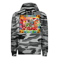 Slate Camo Love Christmas gnome Premium Hoodie - CowhideDigitalArt
