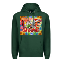 Sports Green Love Christmas gnome Premium Hoodie - CowhideDigitalArt