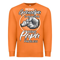 Carrot being grandpa is an honor being papa is priceless, gift dad Premium Sweatshirt - longCreatives