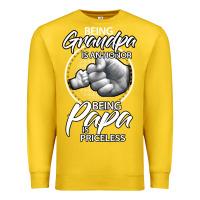 Lemon being grandpa is an honor being papa is priceless, gift dad Premium Sweatshirt - longCreatives