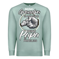 Seafoam being grandpa is an honor being papa is priceless, gift dad Premium Sweatshirt - longCreatives