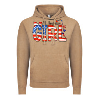 Vintage Coffee All American Girl Bandana Vintage Hoodie - CowCowDesign