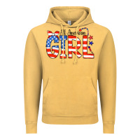 Vintage Mustard All American Girl Bandana Vintage Hoodie - CowCowDesign