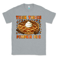 Heather Grey Thick Thighs Pumpkin Pies Classic Tee - Artiststas