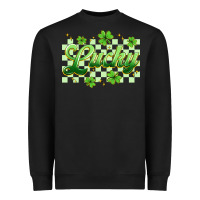 Black checkered lucky Heavyweight Sweatshirt - Artiststas