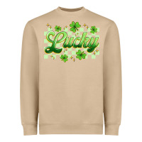 Mushroom checkered lucky Heavyweight Sweatshirt - Artiststas