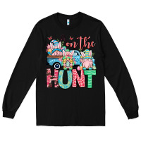 Black Easter gnomes on the hunt Long Sleeve Tee - OliviaCreatesArt