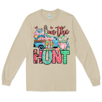 Mushroom Easter gnomes on the hunt Long Sleeve Tee - OliviaCreatesArt