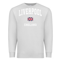 Dove Grey Liverpool England Vintage Athletic Sports Design Premium Sweatshirt - longCreatives