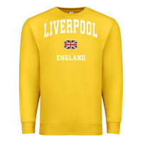 Lemon Liverpool England Vintage Athletic Sports Design Premium Sweatshirt - longCreatives