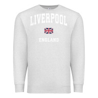 Oatmeal Heather Liverpool England Vintage Athletic Sports Design Premium Sweatshirt - longCreatives