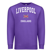 Purple Liverpool England Vintage Athletic Sports Design Premium Sweatshirt - longCreatives