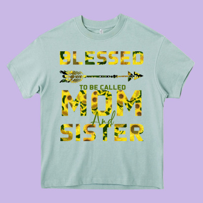 Blessed Mom And Sister Heavy Core Tee Designed By Bettercallsaul