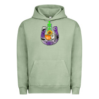 Pigment Oil Green horseshoe halloween Urban Hoodie - AdoDesignShop