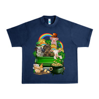 Navy St. Patrick's Day animal truck Urban Heavy Tee - CowGirlArtShop