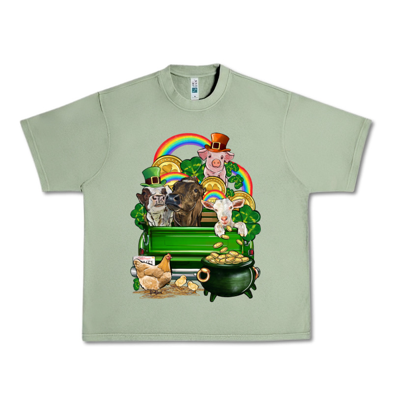 St. Patrick's Day Animal Truck Urban Heavy Tee by CowGirlArtShop | Teevron
