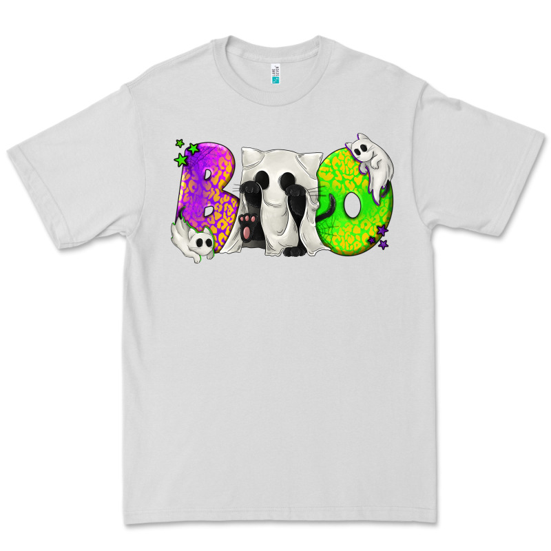 Boo Ghost Cat Premium Tee by texasbilliewilder | Teevron