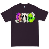 Plum Boo Ghost Cat Premium Tee - texasbilliewilder