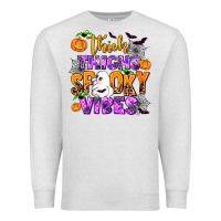 Oatmeal Heather thick thighs spooky vibes Premium Sweatshirt - AdoDesignShop
