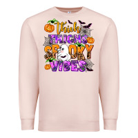 Pale Pink thick thighs spooky vibes Premium Sweatshirt - AdoDesignShop